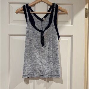 We The Free Blue and White Top